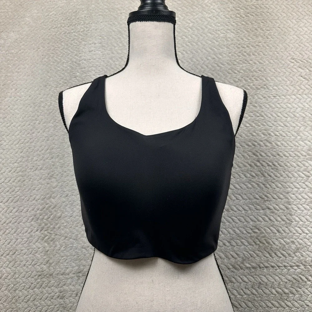 Lululemon Energy Bra High Support Black Size 40D Athletic Cups Adjustable